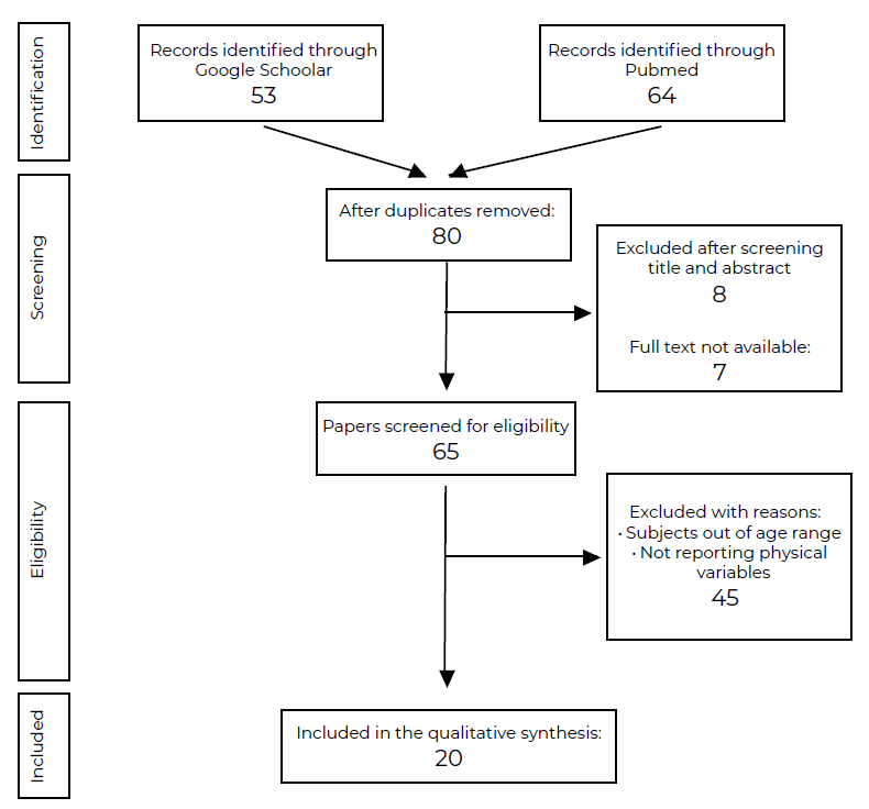 Figure 1. Preferred Reporting Items for Systematic Reviews diagram showing the literature search strategy.